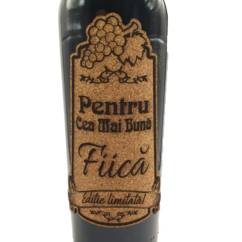 Pentru cea mai buna fiica, eticheta pluta cu mesaj